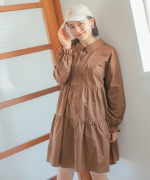 キャンディースリーブティアードワンピース
