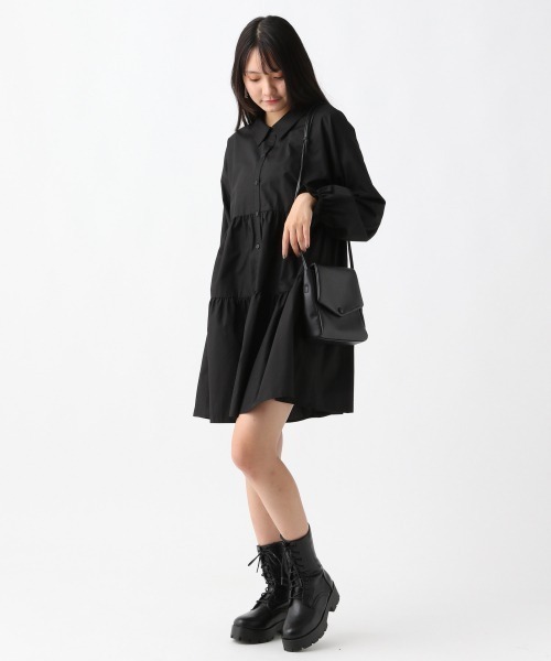 repipi armario（レピピ アルマリオ）の「キャンディースリーブティアードワンピース（ワンピース・キッズ・ライトベージュ/ダークブラウン/ブラック・SMALL/MEDIUM/LARGE）」の13枚目の写真