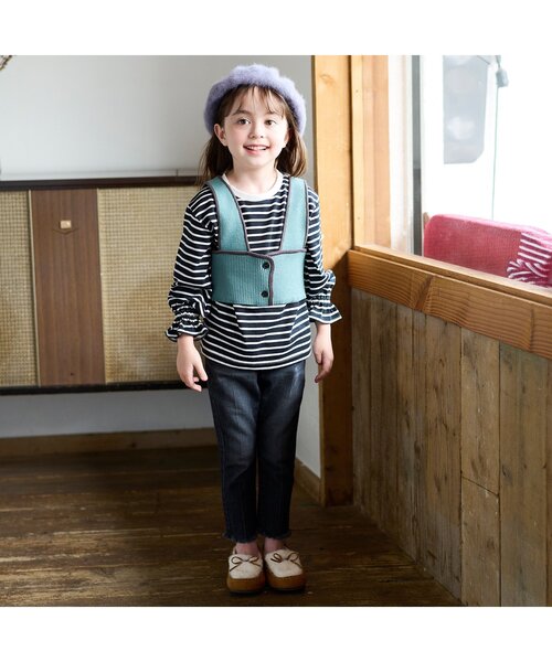 BREEZE（ブリーズ）の「ファーモカシン（モカシン/デッキシューズ・キッズ・ワインレッド/キャメル・15 /18/17/19/14/16）」の5枚目の写真