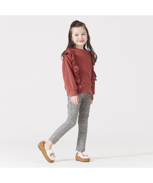 BREEZE（ブリーズ）の「ファーモカシン（モカシン/デッキシューズ・キッズ・ワインレッド/キャメル・15 /18/17/19/14/16）」の8枚目の写真