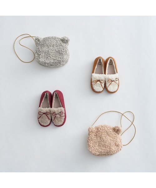 BREEZE（ブリーズ）の「ファーモカシン（モカシン/デッキシューズ・キッズ・ワインレッド/キャメル・15 /18/17/19/14/16）」の11枚目の写真