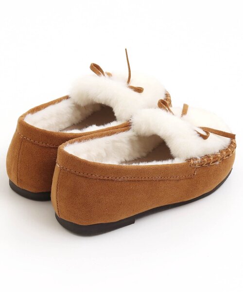 BREEZE（ブリーズ）の「ファーモカシン（モカシン/デッキシューズ・キッズ・ワインレッド/キャメル・15 /18/17/19/14/16）」の12枚目の写真