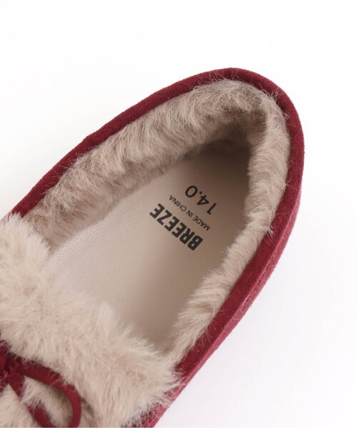 BREEZE（ブリーズ）の「ファーモカシン（モカシン/デッキシューズ・キッズ・ワインレッド/キャメル・15 /18/17/19/14/16）」の14枚目の写真