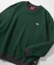 【Dickies/ディッキーズ】ビッグシルエット リブラインスウェット/ 袖プリントスウェット/ トレーナー