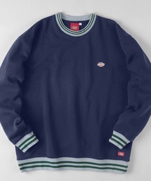 【Dickies/ディッキーズ】ビッグシルエット リブラインスウェット/ 袖プリントスウェット/ トレーナー