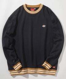【Dickies/ディッキーズ】ビッグシルエット リブラインスウェット/ 袖プリントスウェット/ トレーナー