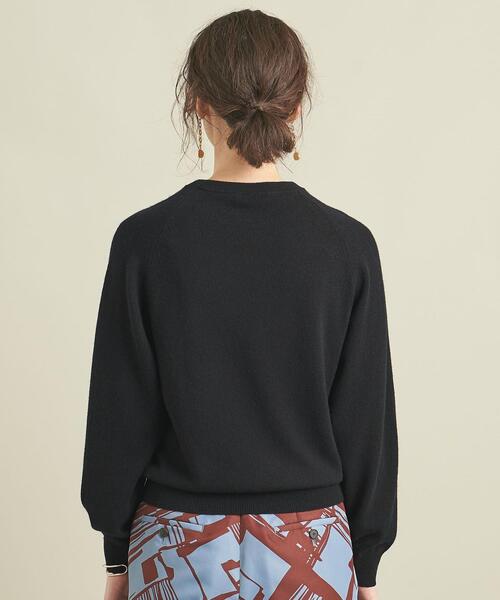 BEAUTY&YOUTH UNITED ARROWS（ビューティーアンドユースユナイテッドアローズ）の「BY ウールカシミヤ天竺クルーネックニット -ウォッシャブル- ∴（ニット/セーター・レディース・ライトグレー/ブラック/ライラック/ケリー・FREE）」の18枚目の写真