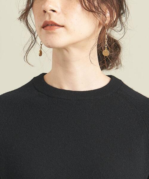 BEAUTY&YOUTH UNITED ARROWS（ビューティーアンドユースユナイテッドアローズ）の「BY ウールカシミヤ天竺クルーネックニット -ウォッシャブル- ∴（ニット/セーター・レディース・ライトグレー/ブラック/ライラック/ケリー・FREE）」の10枚目の写真