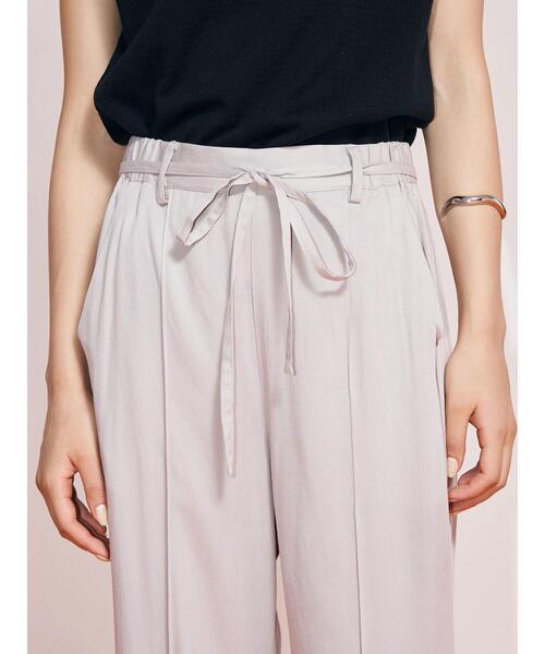 koe（コエ）の「センタータックパンツ*（スラックス・レディース・ライトグレー/ブラック/カーキ/ピンク・FREE）」の12枚目の写真