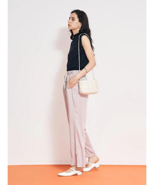 koe（コエ）の「センタータックパンツ*（スラックス・レディース・ライトグレー/ブラック/カーキ/ピンク・FREE）」の16枚目の写真