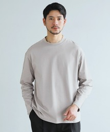 抗菌防臭シルケット風天竺長袖カットソー
