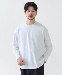 抗菌防臭シルケット風天竺長袖カットソー