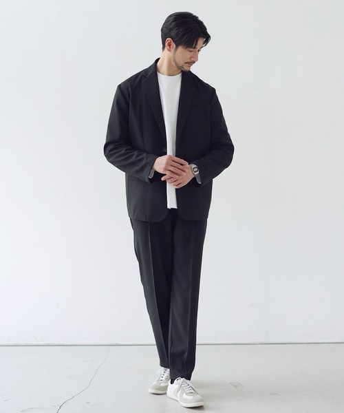SPU（スプ）の「抗菌防臭シルケット風天竺長袖カットソー（Tシャツ/カットソー・メンズ・ホワイト/ブラック/アッシュブラウン/グレー・M/XL/L）」の13枚目の写真