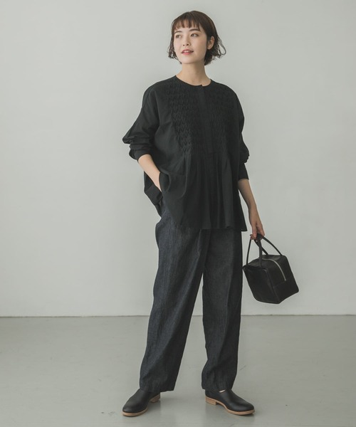 かぐれ（カグレ）の「コットンピンタックブラウス（シャツ/ブラウス