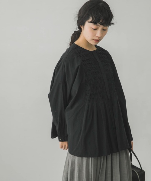 かぐれ（カグレ）の「コットンピンタックブラウス（シャツ/ブラウス