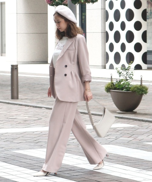 ROYAL PARTY(ロイヤルパーティー)の「タックワイドパンツ(その他パンツ・レディース・ベージュ/ピンク/ブラック/チェック・FREE)」の22枚目の写真