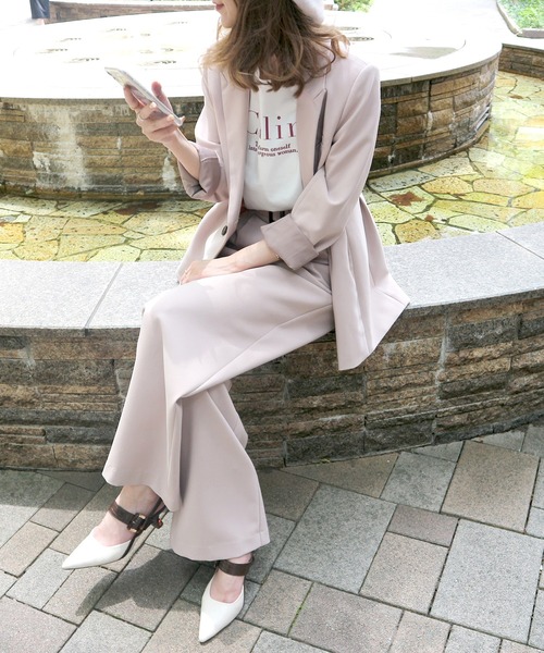 ROYAL PARTY(ロイヤルパーティー)の「タックワイドパンツ(その他パンツ・レディース・ベージュ/ピンク/ブラック/チェック・FREE)」の21枚目の写真