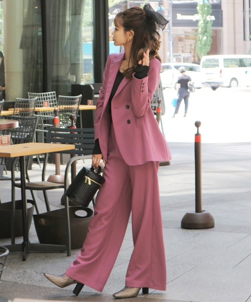 ROYAL PARTY(ロイヤルパーティー)の「タックワイドパンツ(その他パンツ・レディース・ベージュ/ピンク/ブラック/チェック・FREE)」の17枚目の写真