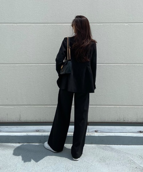 ROYAL PARTY(ロイヤルパーティー)の「タックワイドパンツ(その他パンツ・レディース・ベージュ/ピンク/ブラック/チェック・FREE)」の9枚目の写真