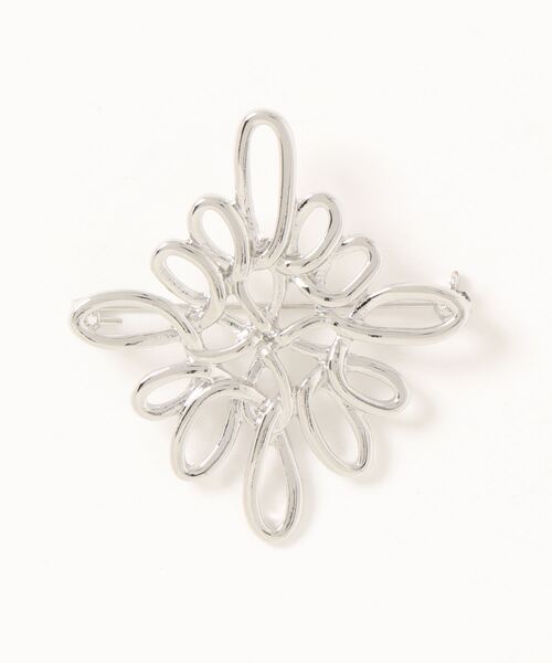 Three Four Time(スリーフォータイム)の「モノグラムブローチ【入卒/フォーマル/デイリー】(ブローチ/コサージュ・レディース・ゴールド/シルバー・FREE)」の4枚目の写真