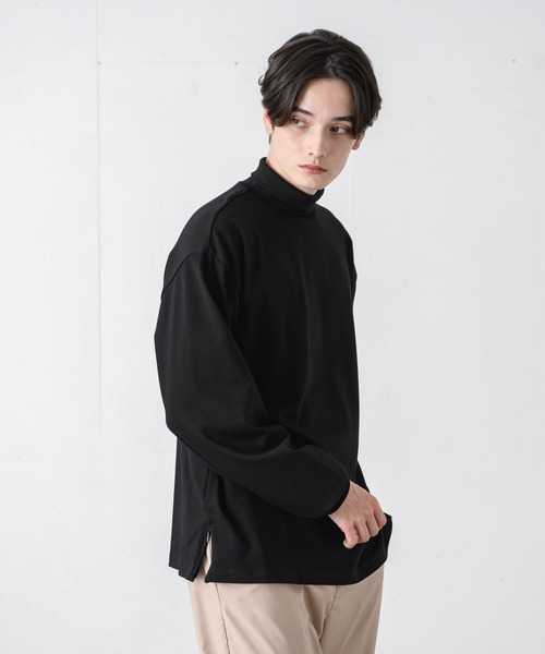 EDEL（エーデル）の「EDEL -2wayタートルネックT（Tシャツ/カットソー・メンズ・ライトブルー/ホワイト/ブラック・MEDIUM/LARGE）」の3枚目の写真