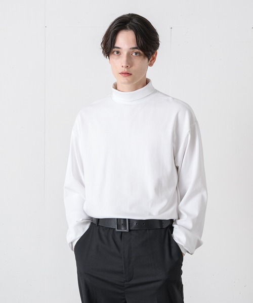 EDEL（エーデル）の「EDEL -2wayタートルネックT（Tシャツ/カットソー・メンズ・ライトブルー/ホワイト/ブラック・MEDIUM/LARGE）」の11枚目の写真