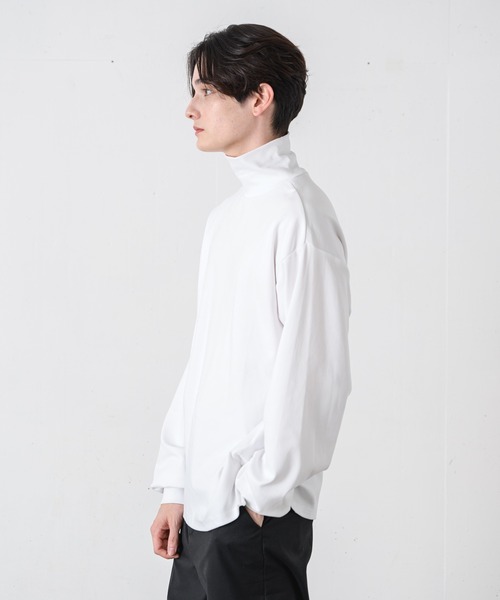 EDEL（エーデル）の「EDEL -2wayタートルネックT（Tシャツ/カットソー・メンズ・ライトブルー/ホワイト/ブラック・MEDIUM/LARGE）」の21枚目の写真