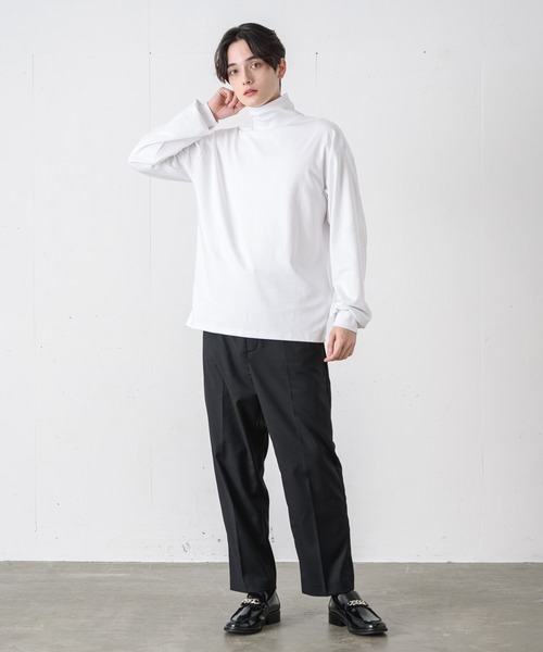 EDEL（エーデル）の「EDEL -2wayタートルネックT（Tシャツ/カットソー・メンズ・ライトブルー/ホワイト/ブラック・MEDIUM/LARGE）」の7枚目の写真