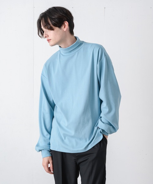 EDEL（エーデル）の「EDEL -2wayタートルネックT（Tシャツ/カットソー・メンズ・ライトブルー/ホワイト/ブラック・MEDIUM/LARGE）」の8枚目の写真