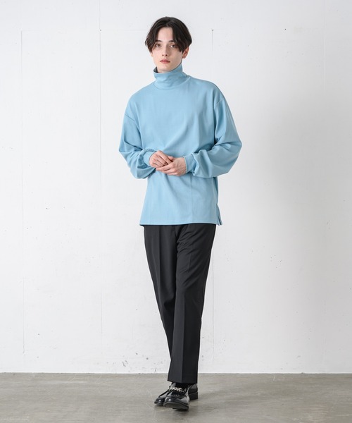 EDEL（エーデル）の「EDEL -2wayタートルネックT（Tシャツ/カットソー・メンズ・ライトブルー/ホワイト/ブラック・MEDIUM/LARGE）」の19枚目の写真