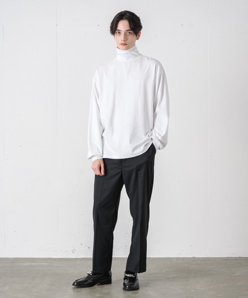 EDEL（エーデル）の「EDEL -2wayタートルネックT（Tシャツ/カットソー・メンズ・ライトブルー/ホワイト/ブラック・MEDIUM/LARGE）」の20枚目の写真