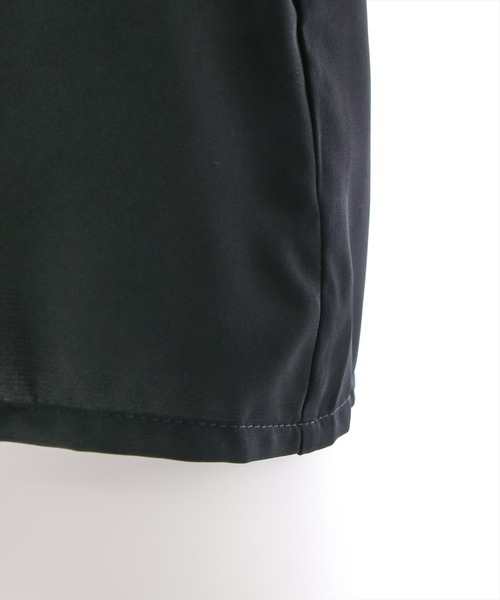 clear（クリア）の「ラッフルカラーブラウス≪2021AW新作≫（シャツ/ブラウス・レディース・ブラック/オフホワイト/オレンジ・F）」の4枚目の写真