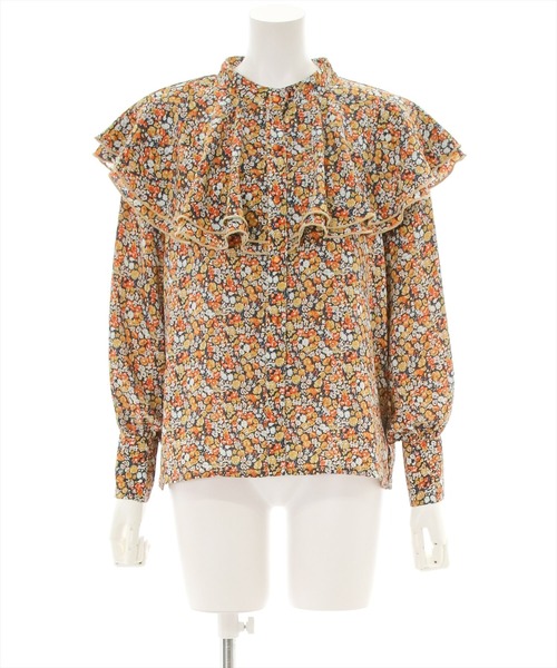 clear（クリア）の「ラッフルカラーブラウス≪2021AW新作≫（シャツ/ブラウス・レディース・ブラック/オフホワイト/オレンジ・F）」の19枚目の写真