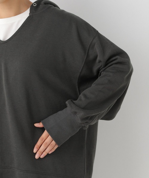 LEPSIM（レプシィム）の「スリットBIGパーカー　958988（パーカー・レディース・グレー/ライトグリーン/ブラウン・FREE）」の11枚目の写真