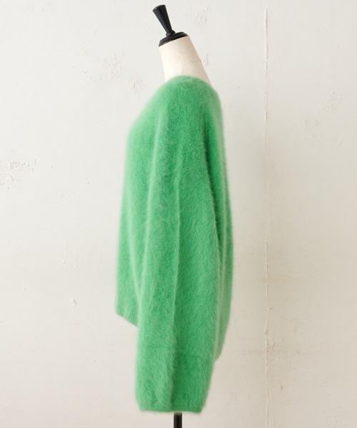 BEARDSLEY（ビアズリー）の「FOXニット（ニット/セーター・レディース・グリーン/ネイビー・FREE）」の14枚目の写真