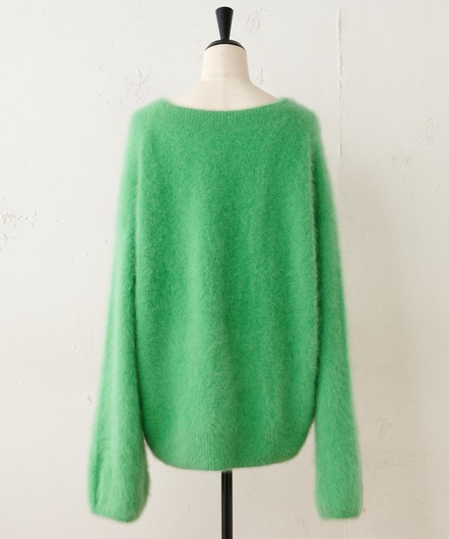 BEARDSLEY（ビアズリー）の「FOXニット（ニット/セーター・レディース・グリーン/ネイビー・FREE）」の15枚目の写真