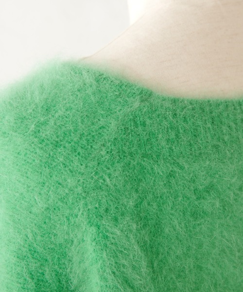 BEARDSLEY（ビアズリー）の「FOXニット（ニット/セーター・レディース・グリーン/ネイビー・FREE）」の18枚目の写真