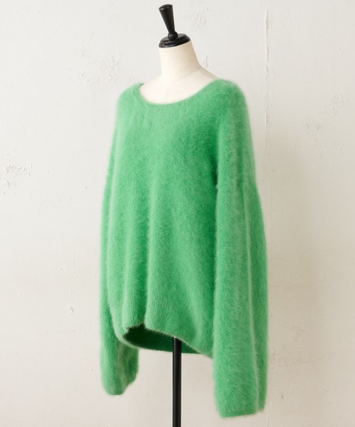 BEARDSLEY（ビアズリー）の「FOXニット（ニット/セーター・レディース・グリーン/ネイビー・FREE）」の20枚目の写真