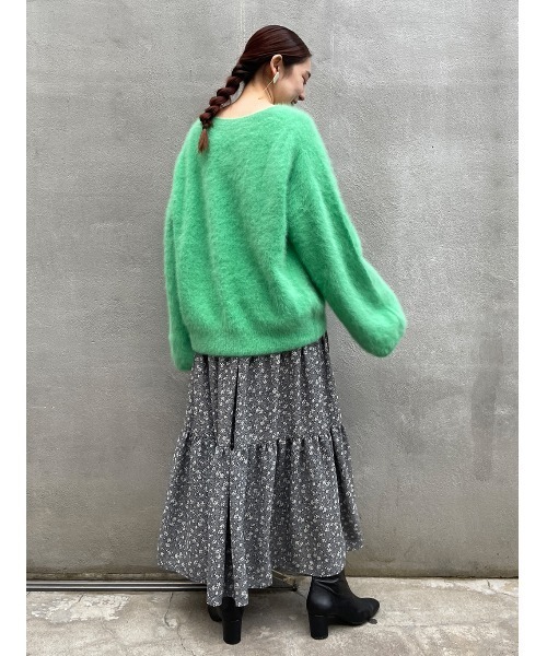 BEARDSLEY（ビアズリー）の「FOXニット（ニット/セーター・レディース・グリーン/ネイビー・FREE）」の11枚目の写真