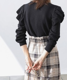 COLONY 2139 | 【WEB・一部店舗限定】リサイクルポリPBTニット(ラッフルプルオーバー)(ニット/セーター)