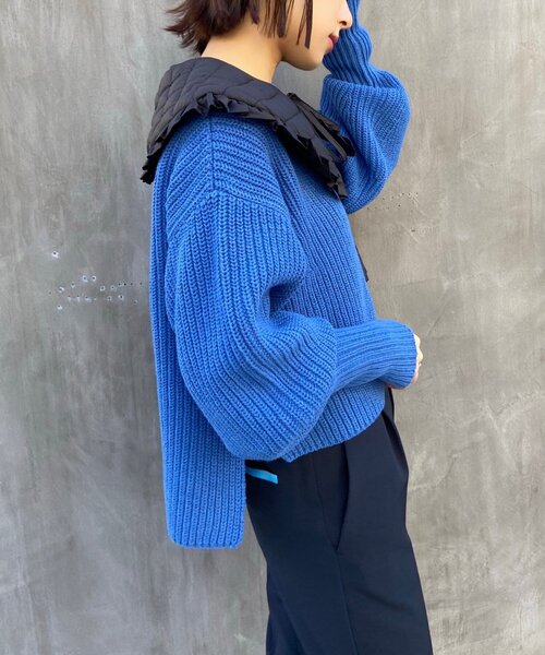AG by aquagirl(エージーバイアクアガール)の「◆キルティング中綿付け襟(その他・レディース・ライトグレー/ブラック・00)」の6枚目の写真