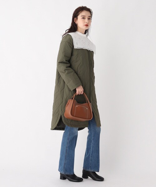 AG by aquagirl(エージーバイアクアガール)の「◆ステッチポケットバッグ(トートバッグ・レディース・グレー/カーキ/ブラウン系・00)」の8枚目の写真