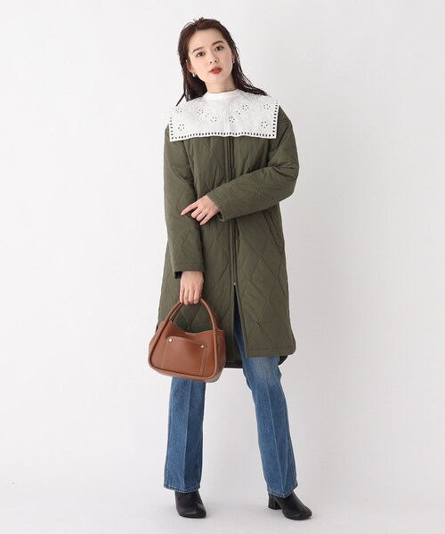 AG by aquagirl(エージーバイアクアガール)の「◆ステッチポケットバッグ(トートバッグ・レディース・グレー/カーキ/ブラウン系・00)」の10枚目の写真