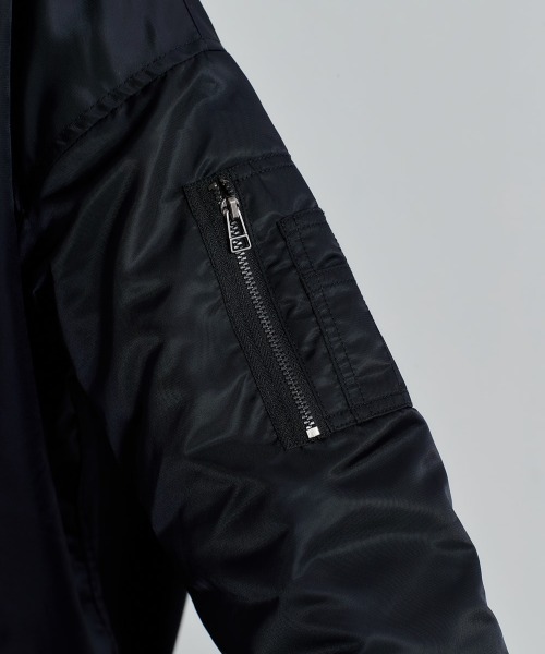 cepo(セポ)の「MA-1オーバージャケット(ブルゾン・レディース・ブラック/オフホワイト/オリーブ・M)」の15枚目の写真