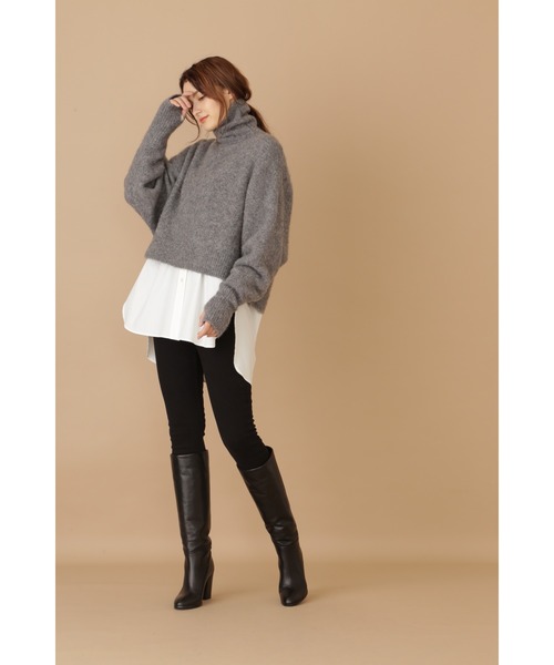 JILL STUART(ジルスチュアート)の「《Exclusive Line》オーバーサイズシャツ(シャツ/ブラウス・レディース・ホワイト/カーキ/ピンク・FREE)」の10枚目の写真