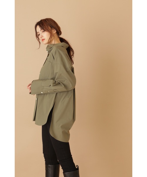 JILL STUART(ジルスチュアート)の「《Exclusive Line》オーバーサイズシャツ(シャツ/ブラウス・レディース・ホワイト/カーキ/ピンク・FREE)」の11枚目の写真