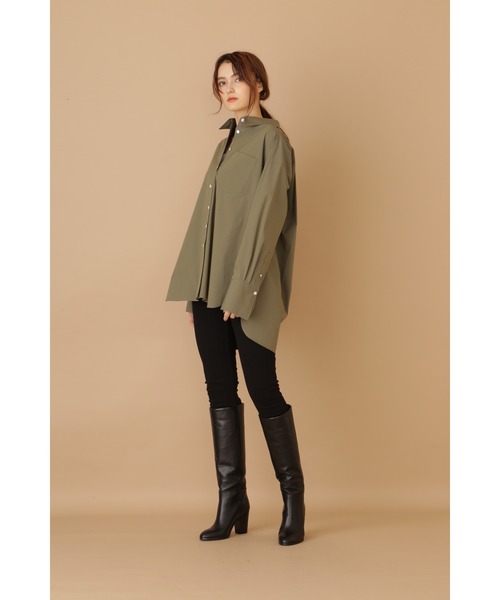 JILL STUART(ジルスチュアート)の「《Exclusive Line》オーバーサイズシャツ(シャツ/ブラウス・レディース・ホワイト/カーキ/ピンク・FREE)」の14枚目の写真