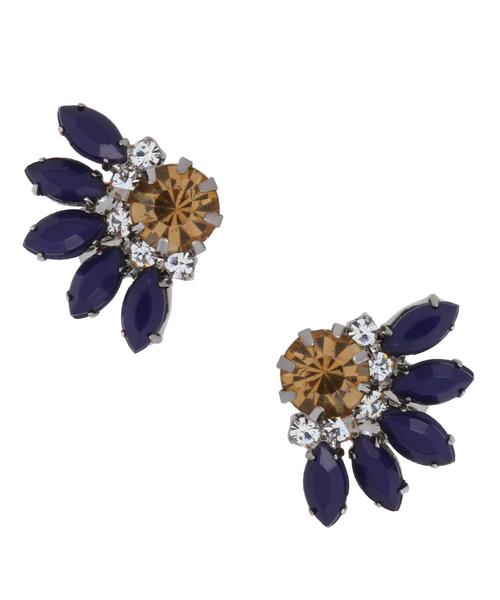 BEAUTY&YOUTH UNITED ARROWS（ビューティーアンドユースユナイテッドアローズ）の「BYSFM カラービジューフラワーイヤリング◆（イヤリング・レディース・ホワイト/コバルトブルー/ライトピンク・フリー）」の2枚目の写真