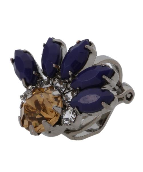 BEAUTY&YOUTH UNITED ARROWS（ビューティーアンドユースユナイテッドアローズ）の「BYSFM カラービジューフラワーイヤリング◆（イヤリング・レディース・ホワイト/コバルトブルー/ライトピンク・フリー）」の5枚目の写真