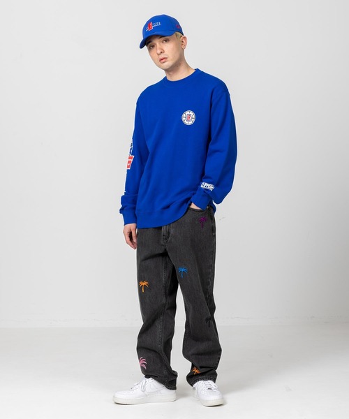 XLARGE（エクストララージ）の「CLIPPERS STANDARD LOGO CREWNECK SWEAT（スウェット・メンズ・グレー/ブルー・S/M/L/XL）」の18枚目の写真